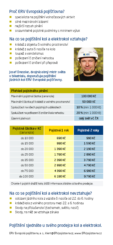 pojisteni kola TREK, horske kolo trek Praha