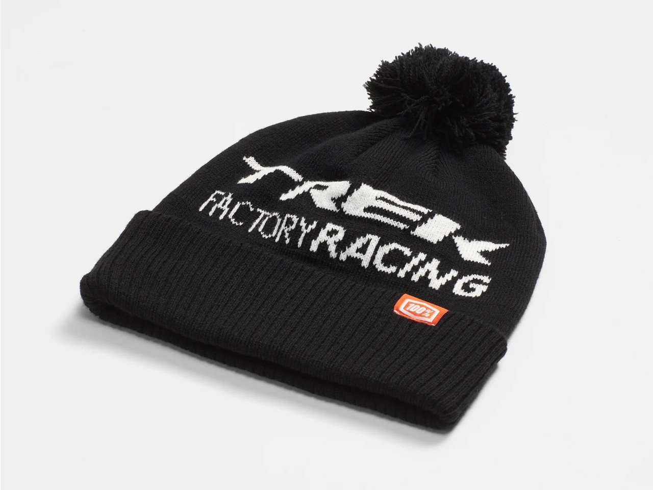 Čepice s bambulí 100% Trek Factory Racing Pom Beanie
